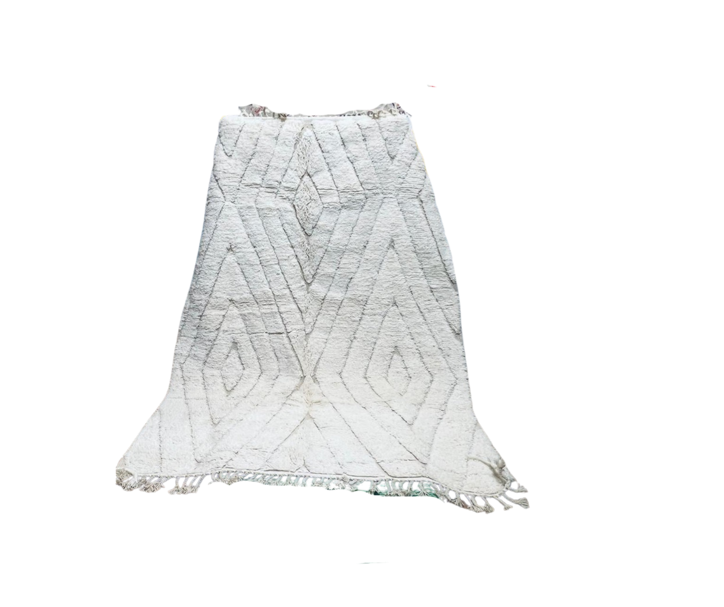 Tapis berbère blanc 3m x 2m