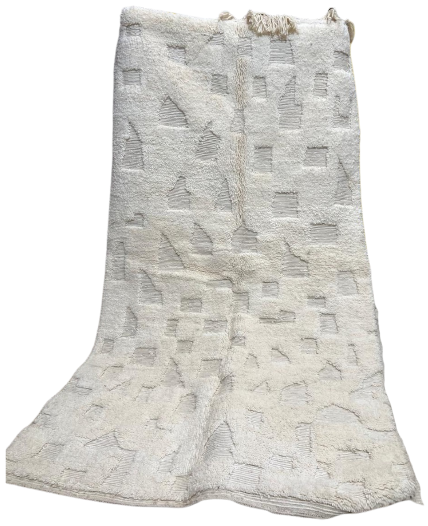 Tapis berbère blanc 3m x 2m