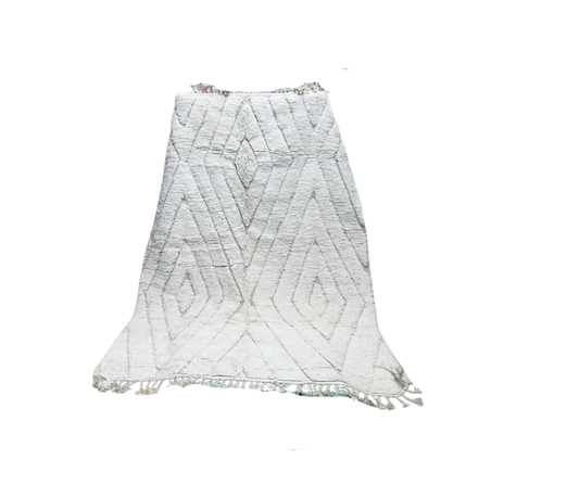 Tapis berbère blanc 3m x 2m