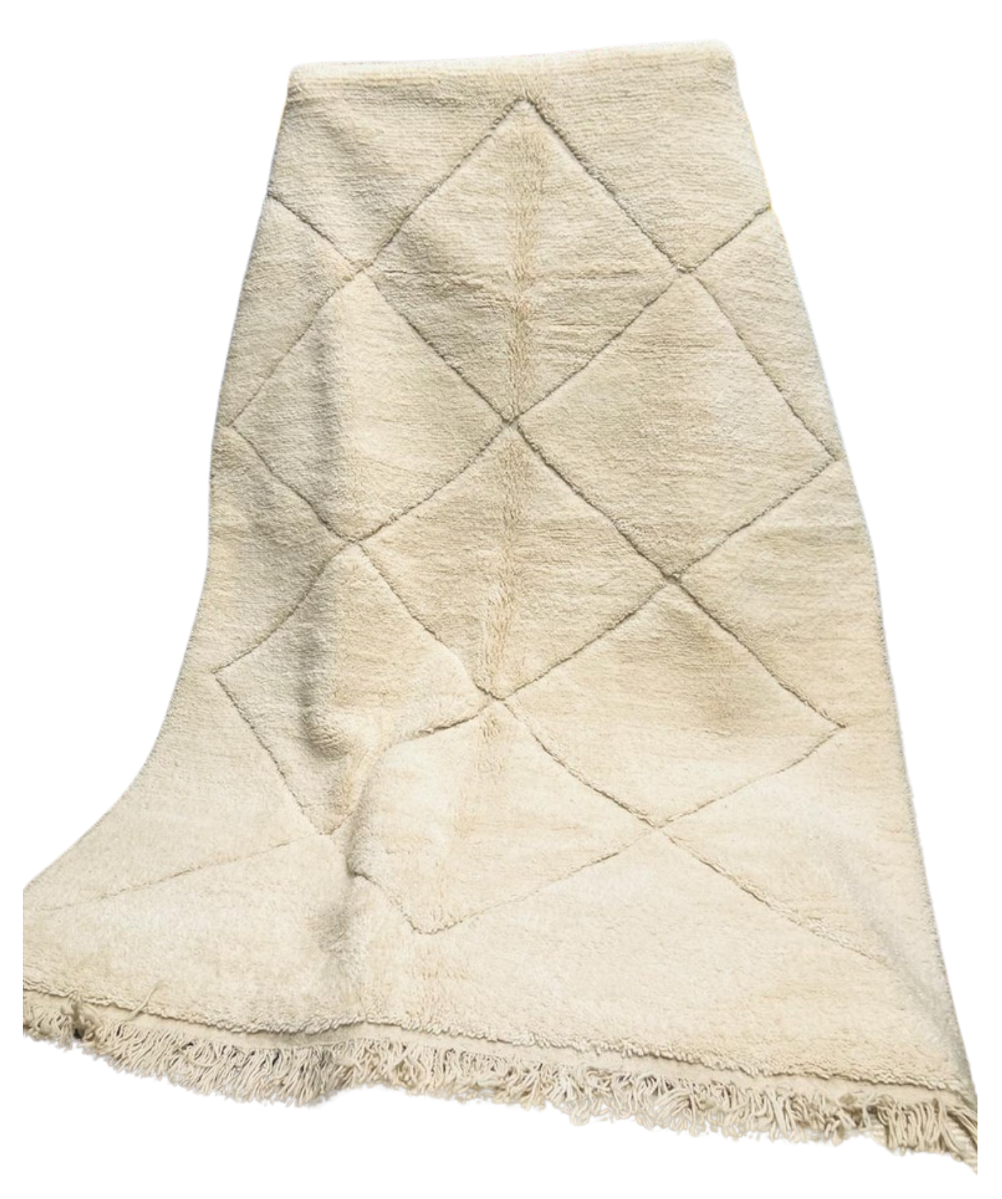 Tapis berbère blanc 3m x 2m