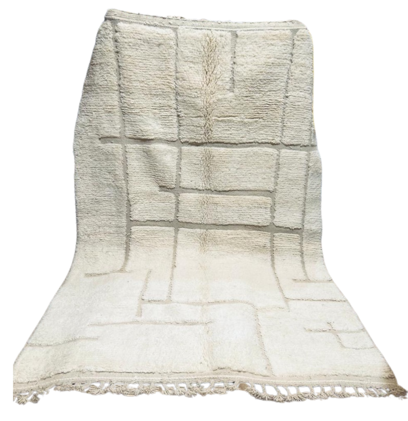 Tapis berbère blanc 3m x 2m