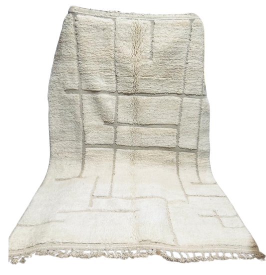 Tapis berbère blanc 3m x 2m